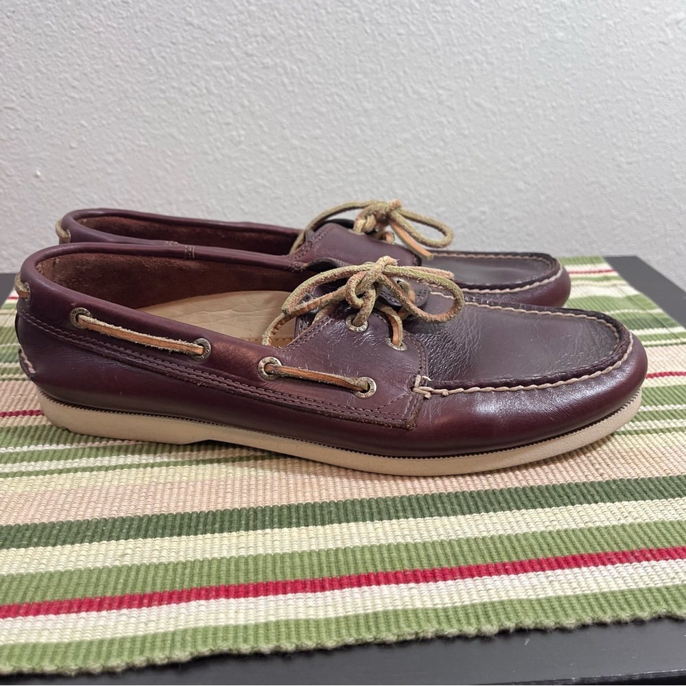 G.H. Bass & Co. Hampton Core 2 Leather Boat Shoes Men’s 9.5M Dark Brown dockside - Picture 8 of 10